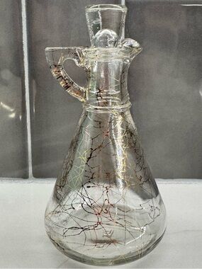Vintage Hazel-Atlas Glass Company Oil and Vinegar Cruet